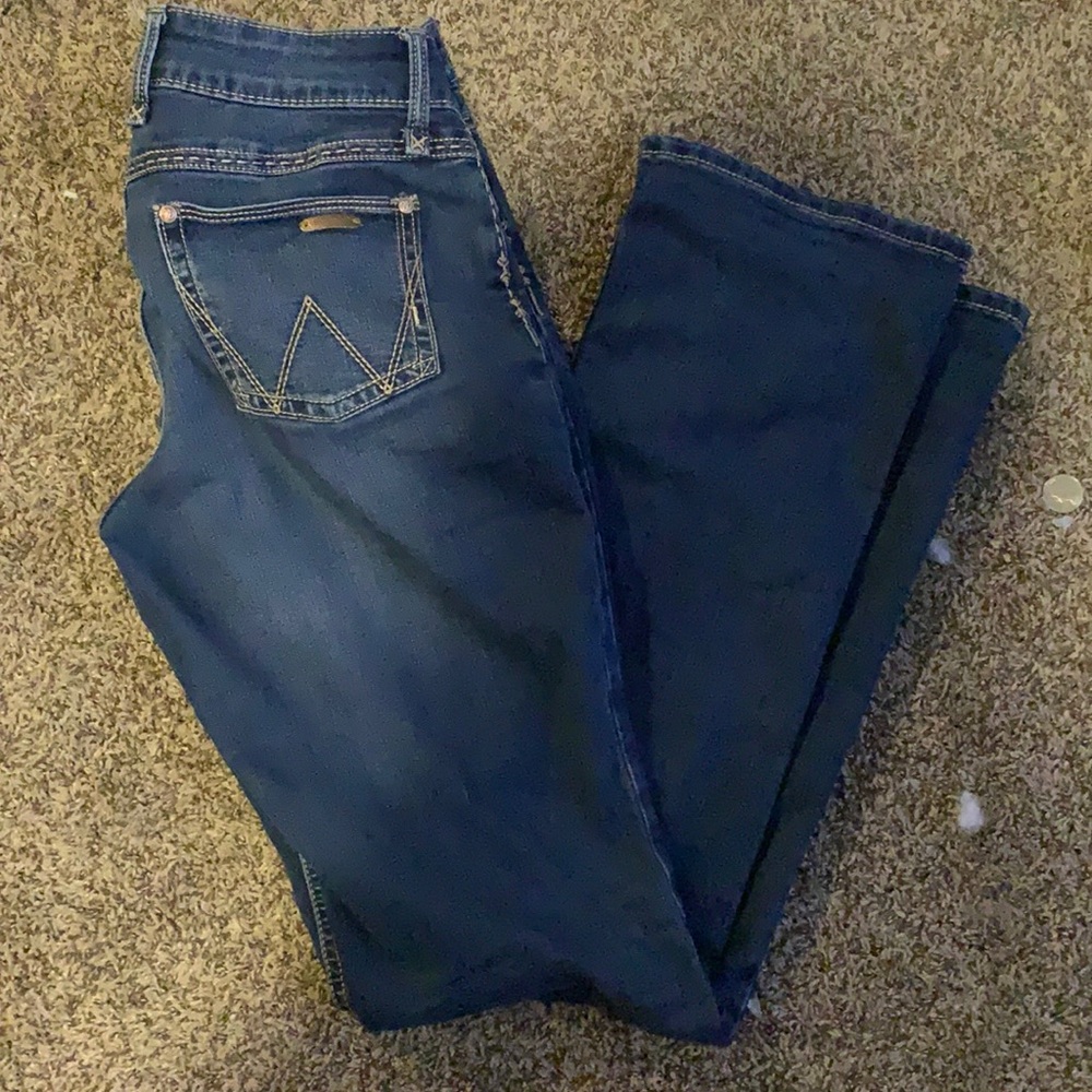 Wrangler dark wash boot cut